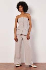 Apricot Grey Tailored Bandeau Waistcoat - Image 3 of 5