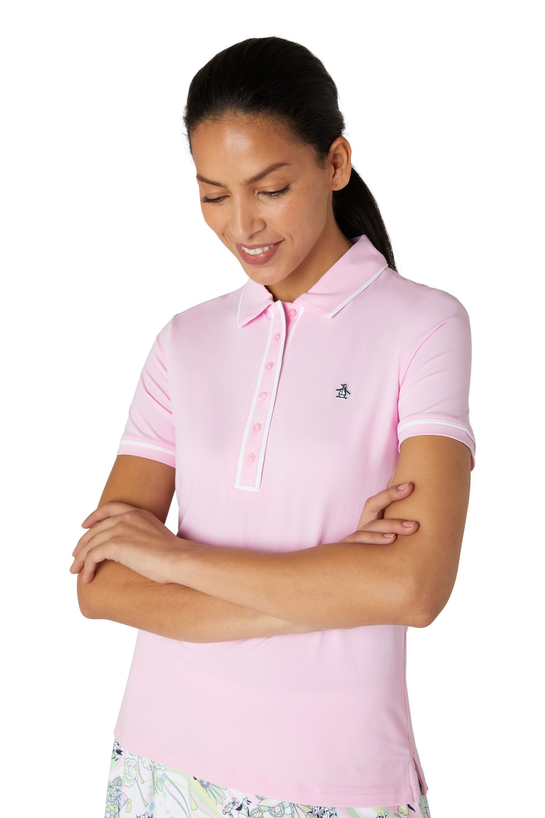 Golf pink shirt discount