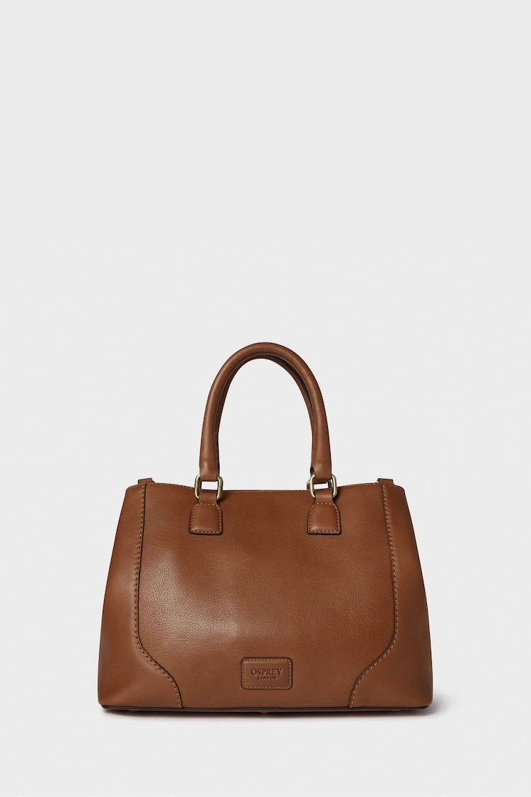 Osprey London The Oxford Leather Brown Hobo Bag - Image 2 of 5