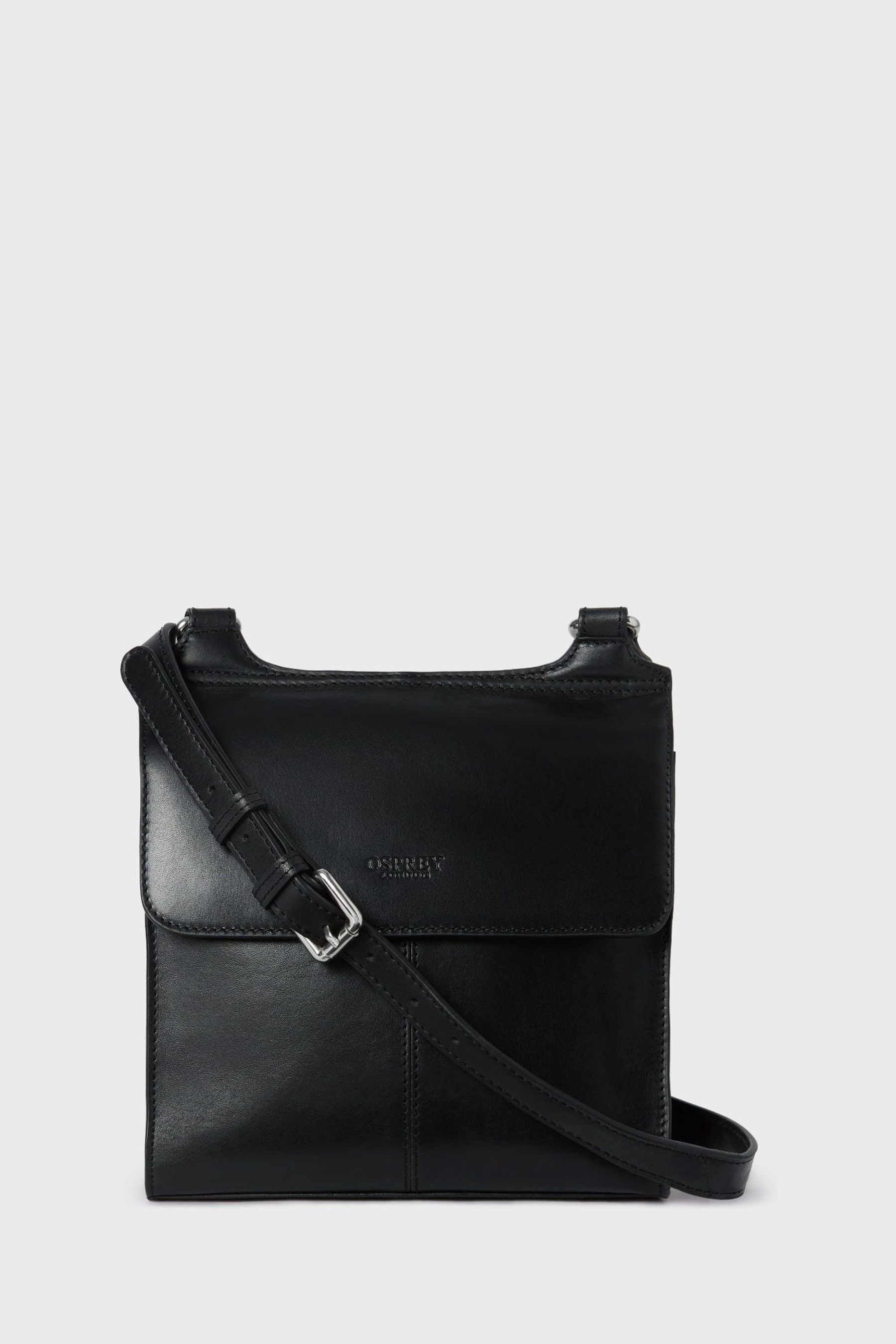 Buy Osprey London The Narissa Leather Black Cross Body Bag from Next Oman