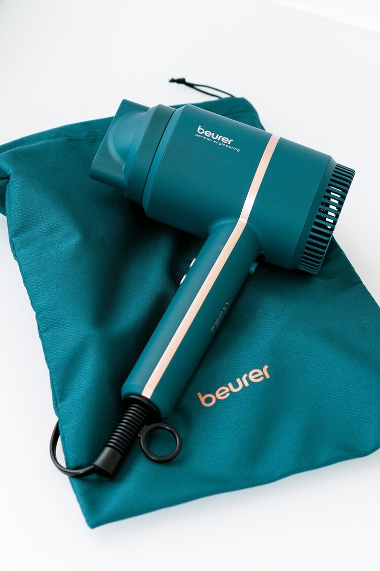 Beurer Blue Compact Hair Dryer HC35 - Image 1 of 5