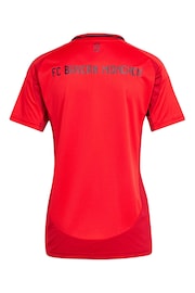 adidas Red Womens FC Bayern Home Shirt 2024-25 - Image 2 of 3