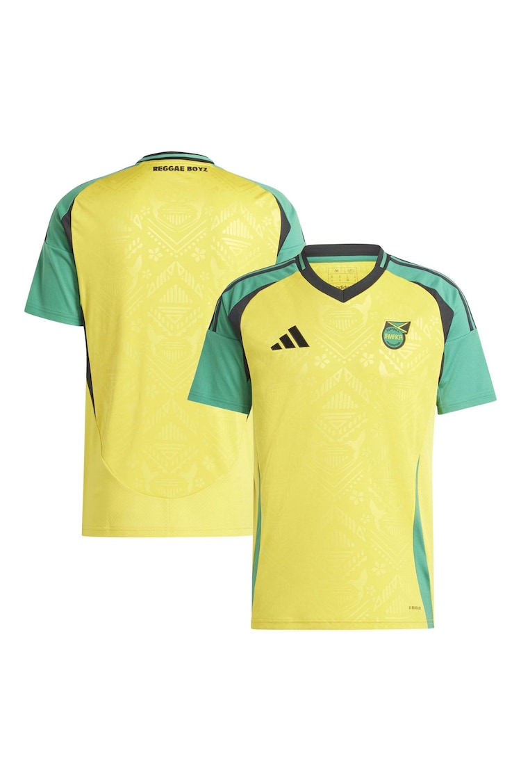 adidas Yellow Jamaica Home Shirt 2024-25 - Image 1 of 3