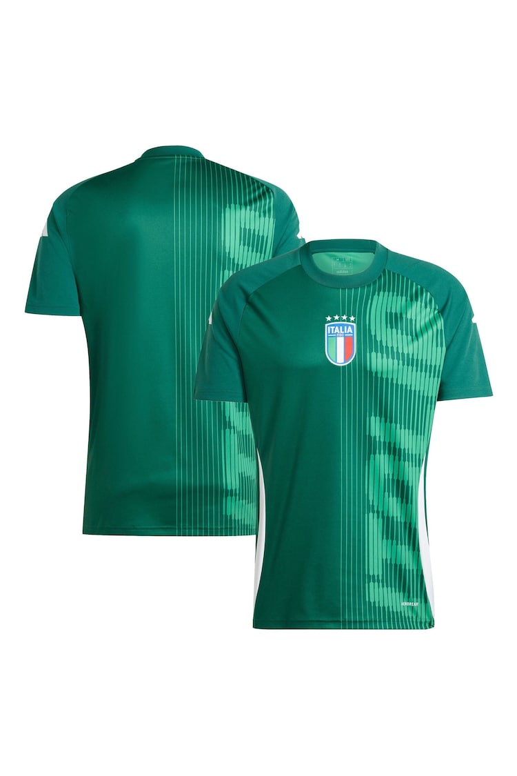 adidas Green Italy Pre Match Shirt - Image 1 of 3