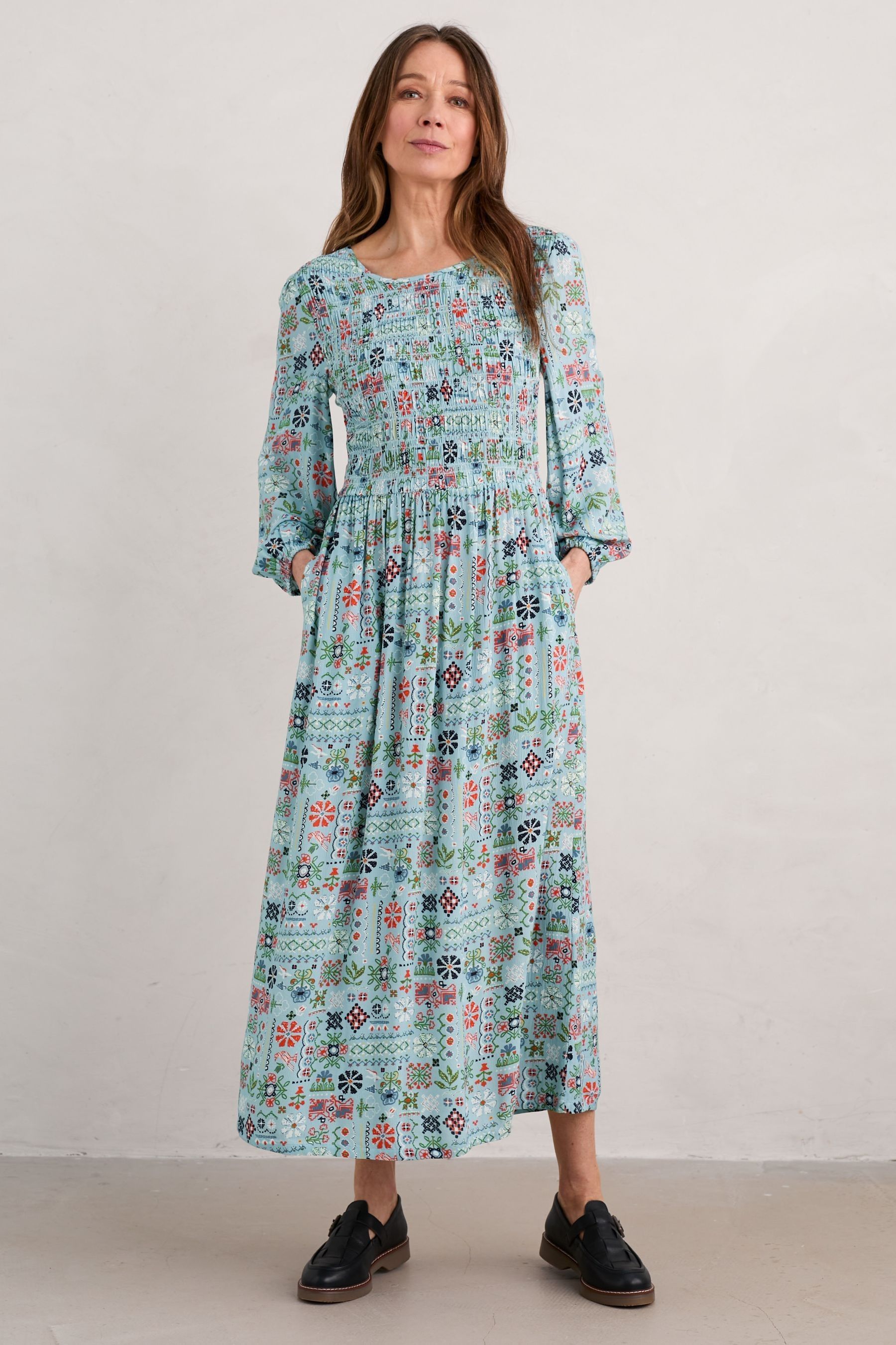 Buy Seasalt Cornwall Blue Meadowsweet Dress from Next Luxembourg