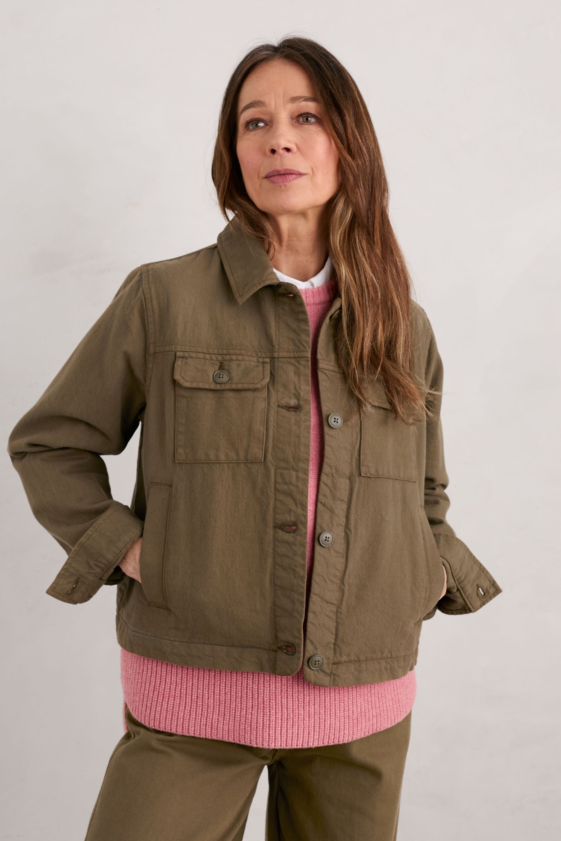Buy Seasalt Cornwall Green Ballad Denim Jacket from Next USA