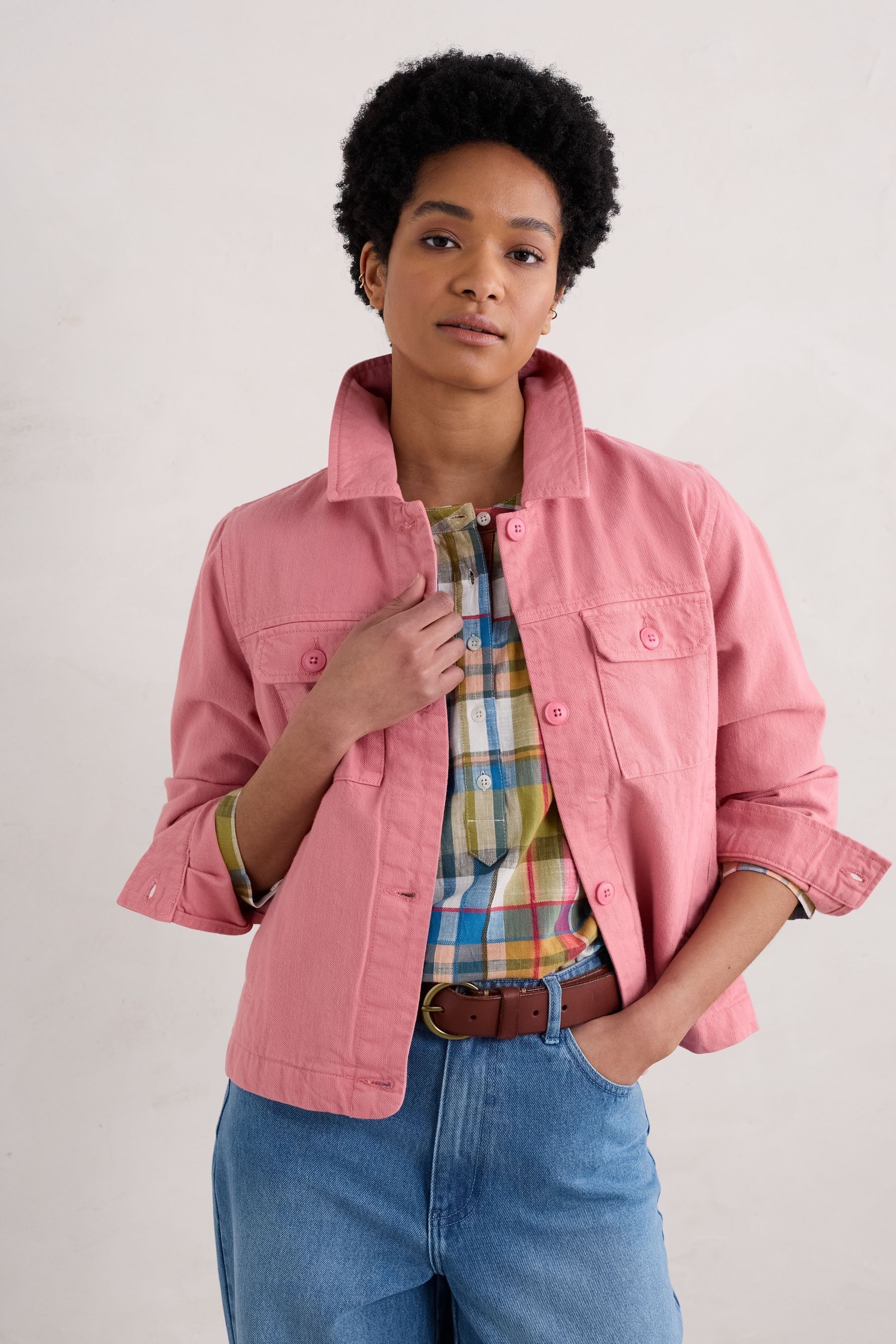 Buy Seasalt Cornwall Pink Ballad Denim Jacket from Next USA
