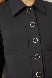 LK Bennett Black Halina Jacket With Gold Buttons - Image 3 of 3