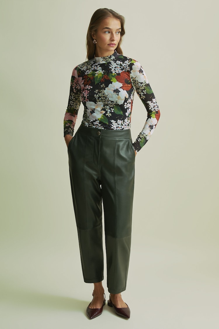 Florere Tapered Leather Trousers - Image 1 of 6