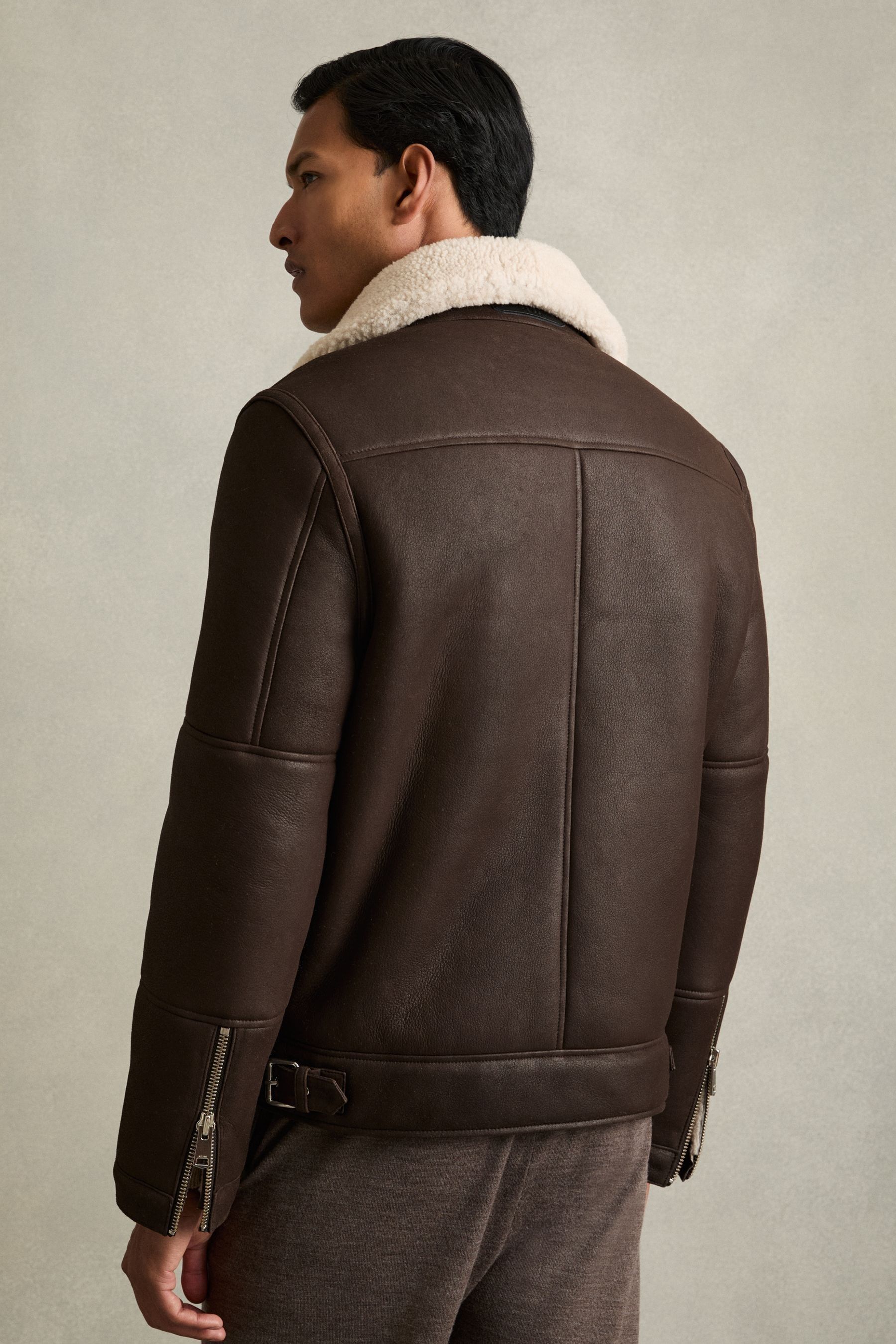 Reiss aviator jacket sales