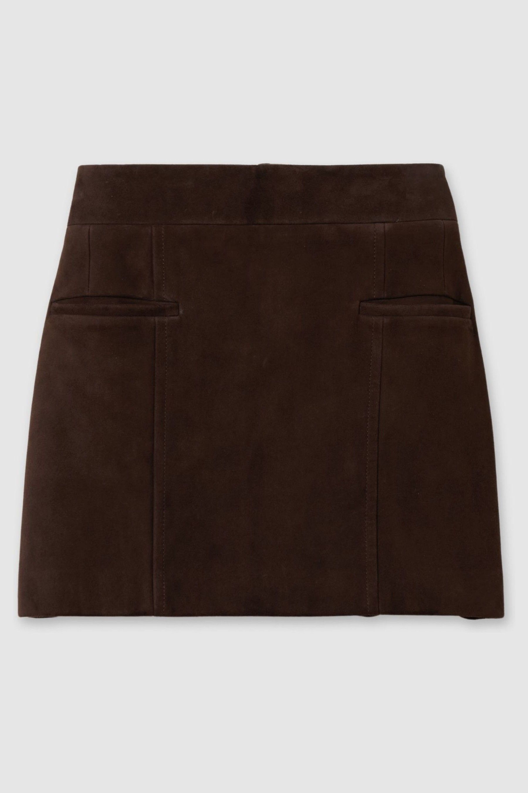 Buy Reiss Chocolate Saddler Suede Mini Skirt from Next Canada
