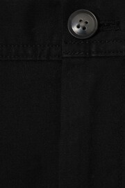 Reiss Black Pitch Slim Fit Washed Cotton Blend Chinos - Image 6 of 6