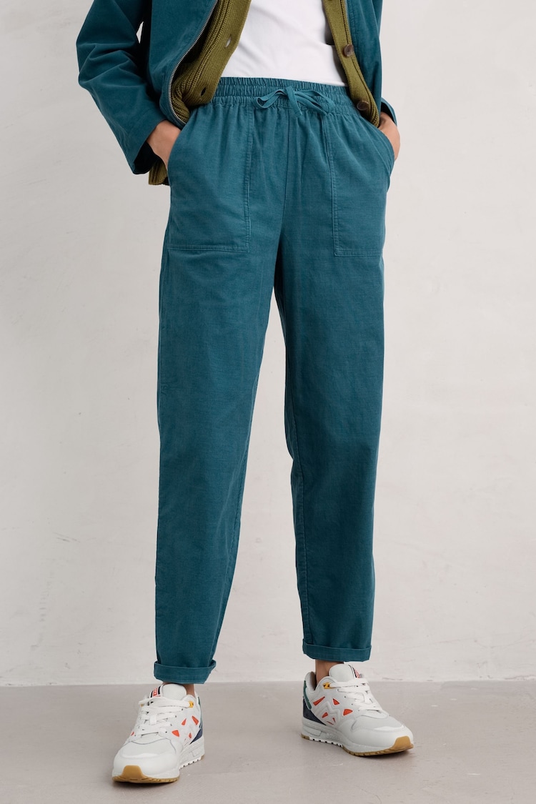 Seasalt Cornwall Blue Dayby Cord Trousers - Image 1 of 5