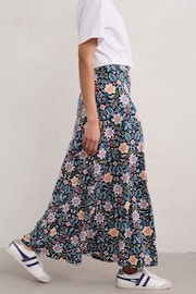 Seasalt Cornwall Blue Rose Jersey Skirt - Image 3 of 5