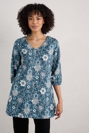 Seasalt Cornwall Blue Loganberry Cotton Tunic - Image 1 of 5