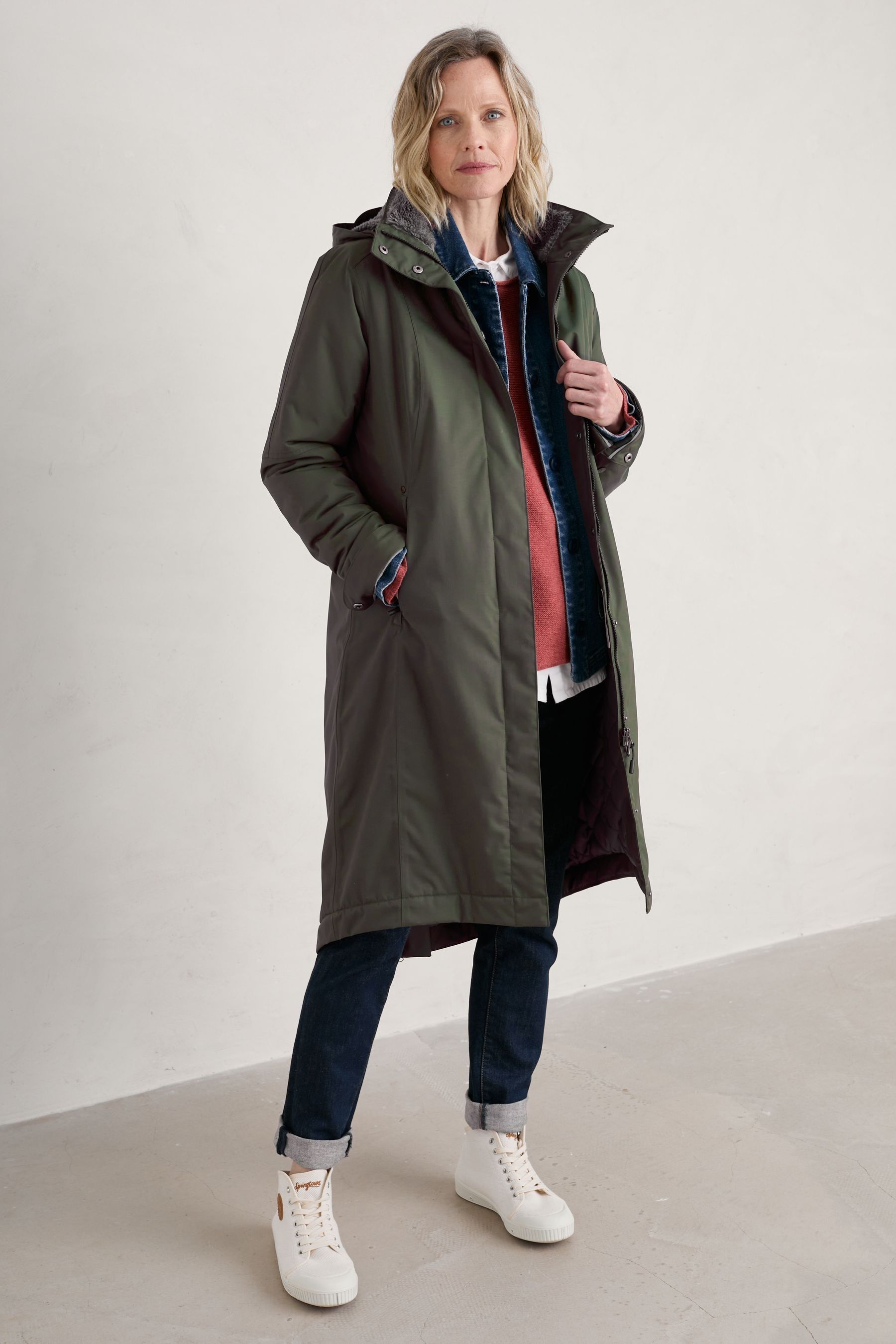 Buy Seasalt Cornwall Woodland Petite Janelle Raincoat from the Next UK online shop