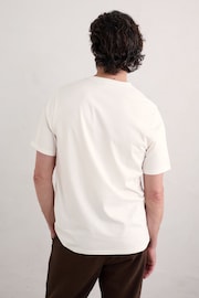 Seasalt Cornwall White Mens Midwatch Organic Cotton T-Shirt - Image 2 of 5