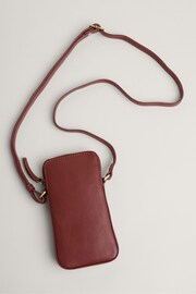 Seasalt Cornwall Brown Kenwyn Zip Up Cross-Body Phone Wallet - Image 3 of 6