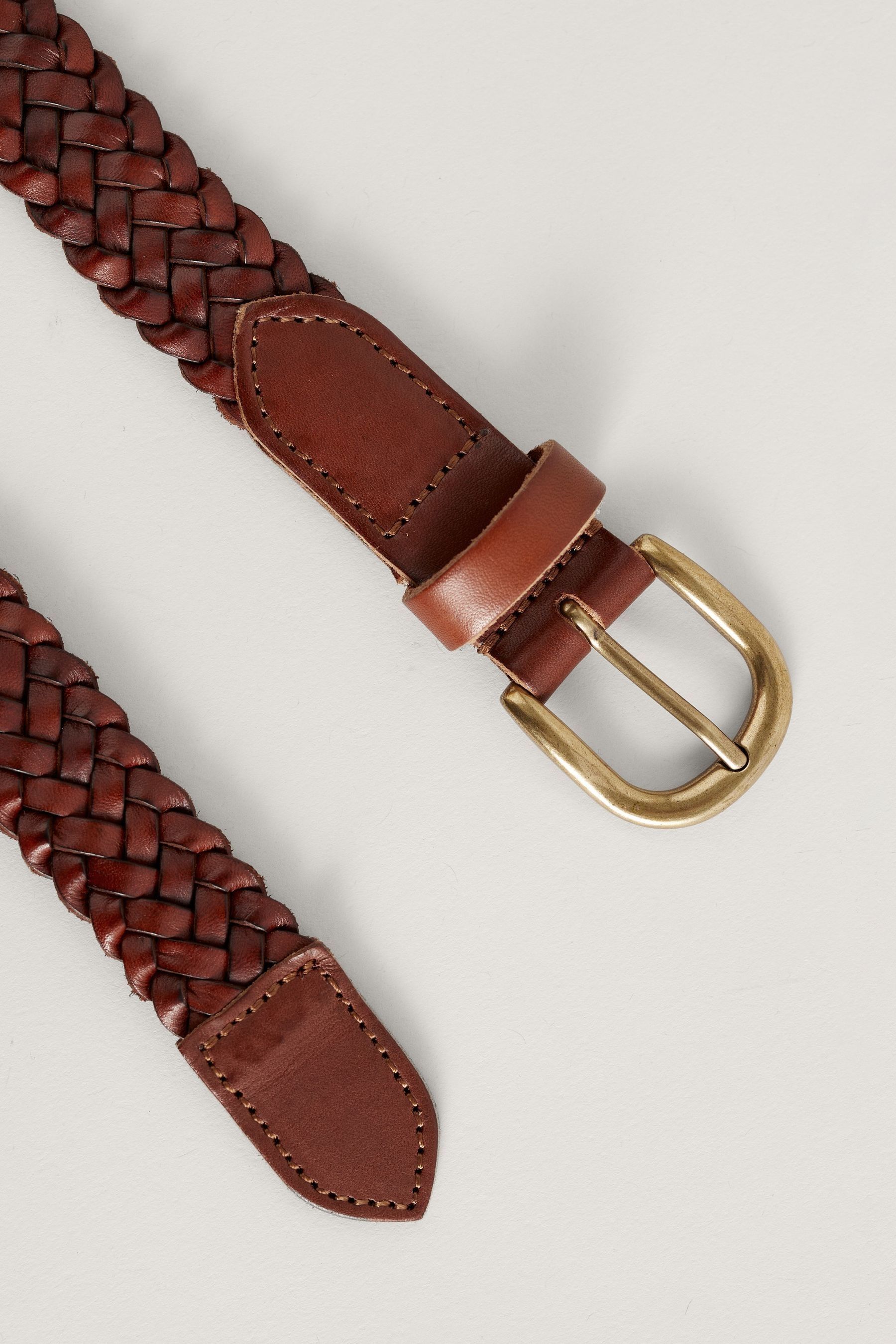 Womens woven leather belt outlet