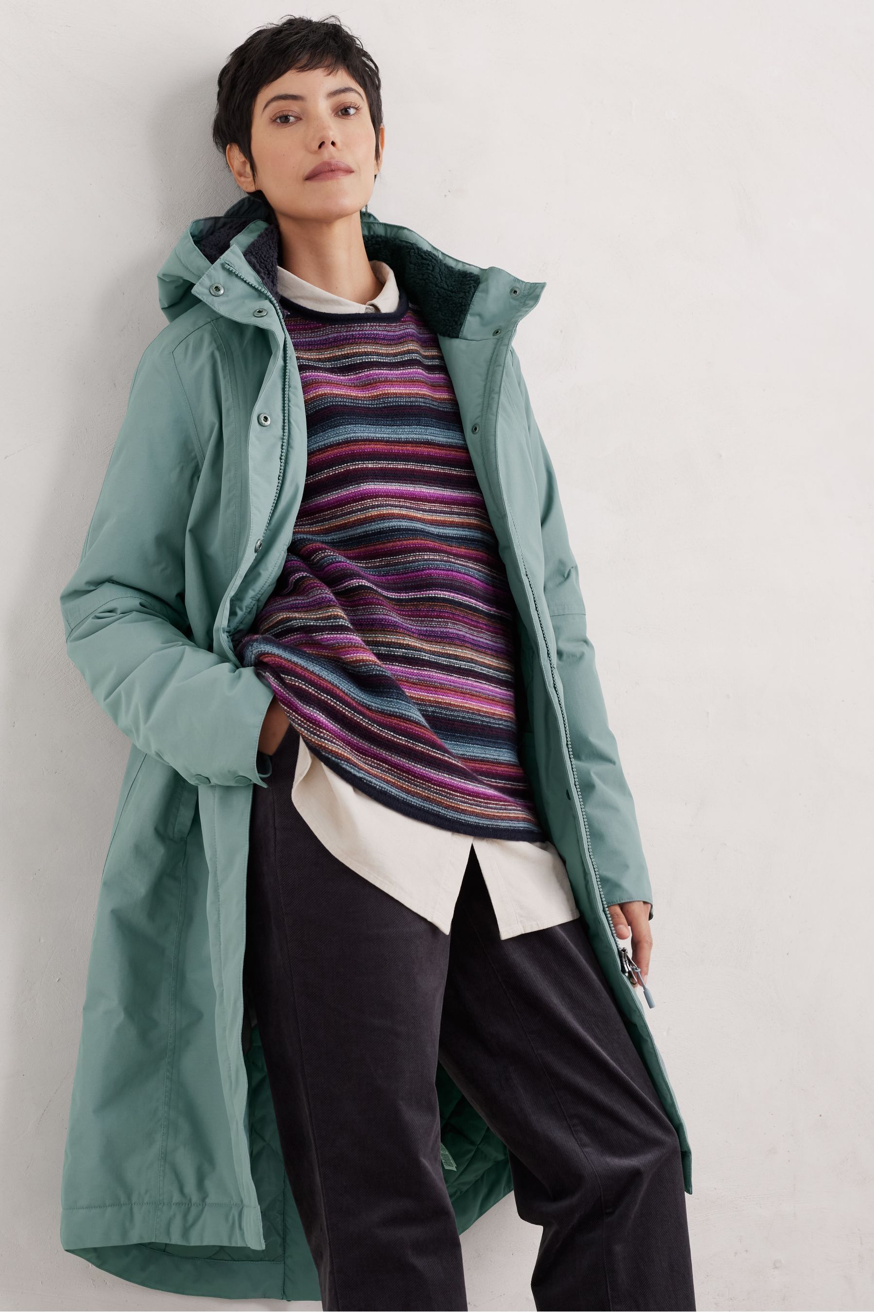 Buy Seasalt Cornwall Lichen Janelle Raincoat from Next USA