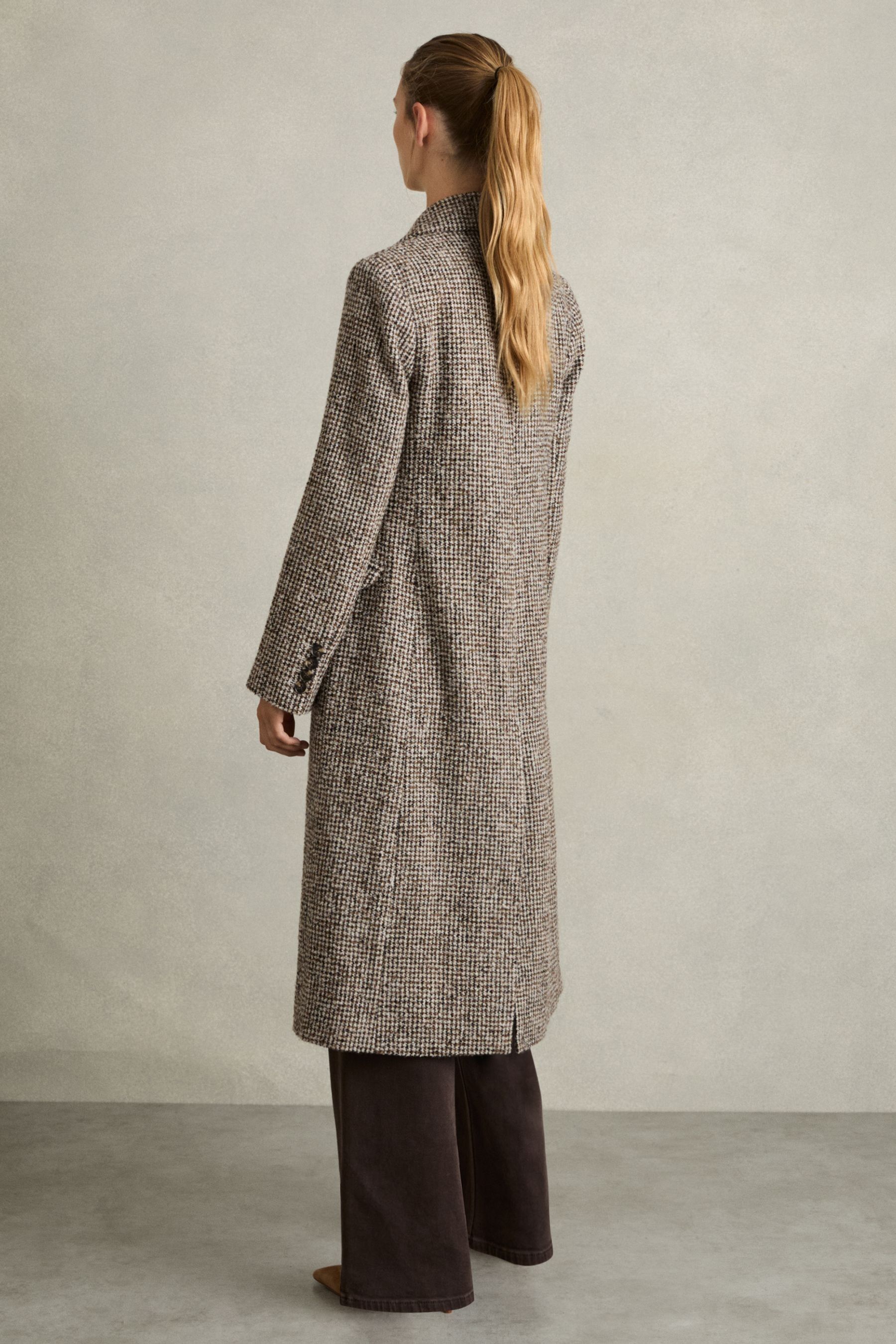 Petite check coat shop
