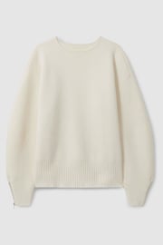 Florere Wool Blend Boxy Blouson Sleeve Jumper - Image 2 of 7