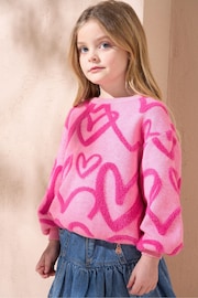 Angel & Rocket Pink Lola Love Jumper - Image 1 of 6