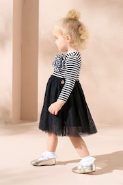 Angel & Rocket Black Carrie Stripe Corsage Dress - Image 4 of 4