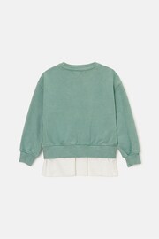 Angel & Rocket Green Eloise Shirt Tail Sweatshirt - Image 4 of 5