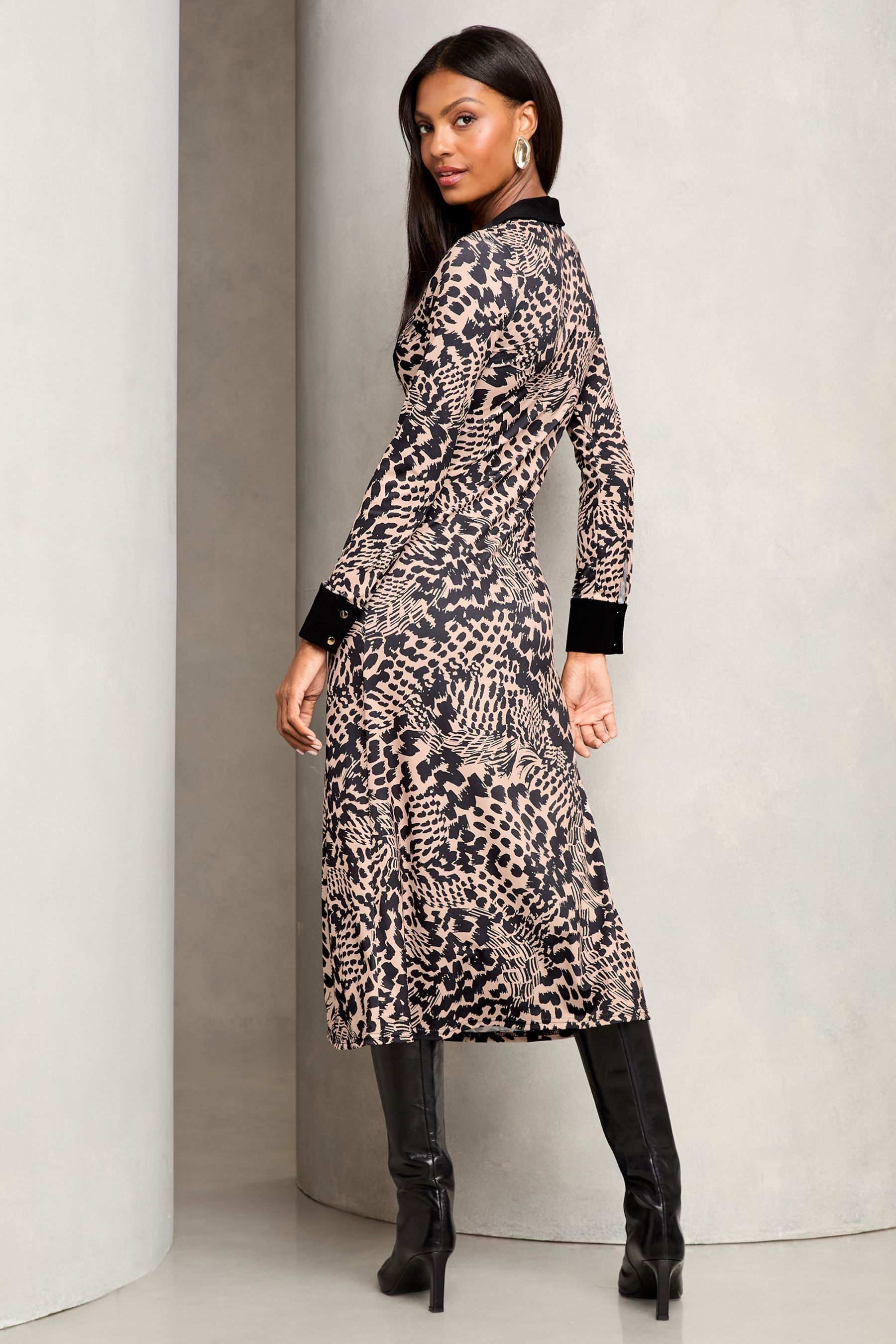 Lipsy leopard print dress outlet