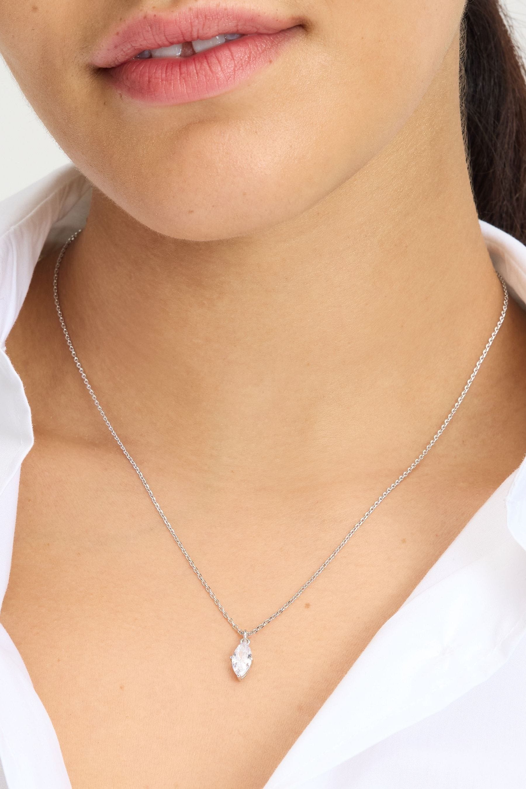 kate spade new york Silver Tone Pendant Necklace
