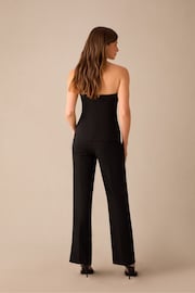 Ro&Zo Petite Straight Leg Black Trousers - Image 5 of 5