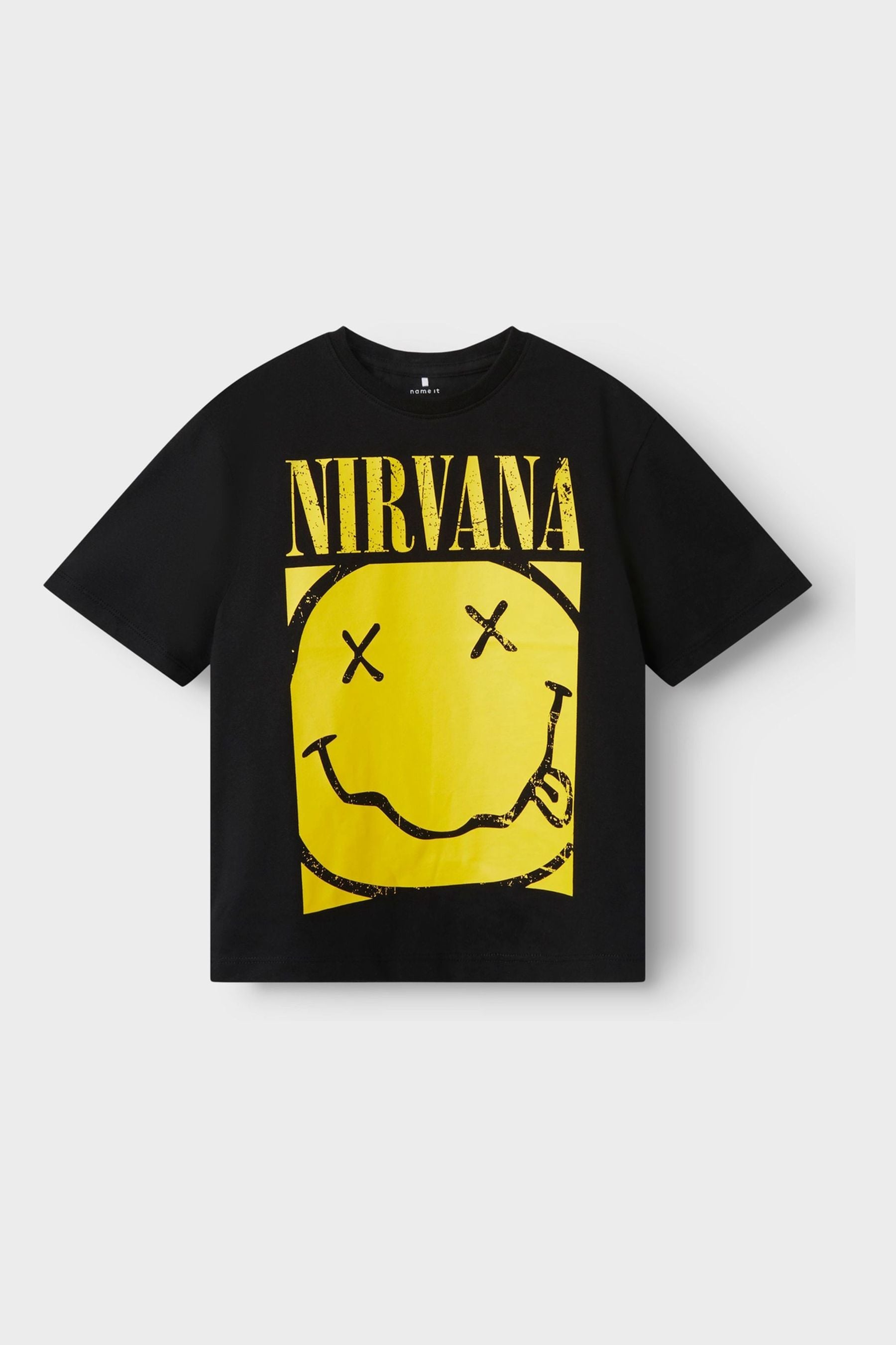 Buy Name It Black Nirvana Short Sleeve Songal 100 Cotton T Shirt from Next Malaysia