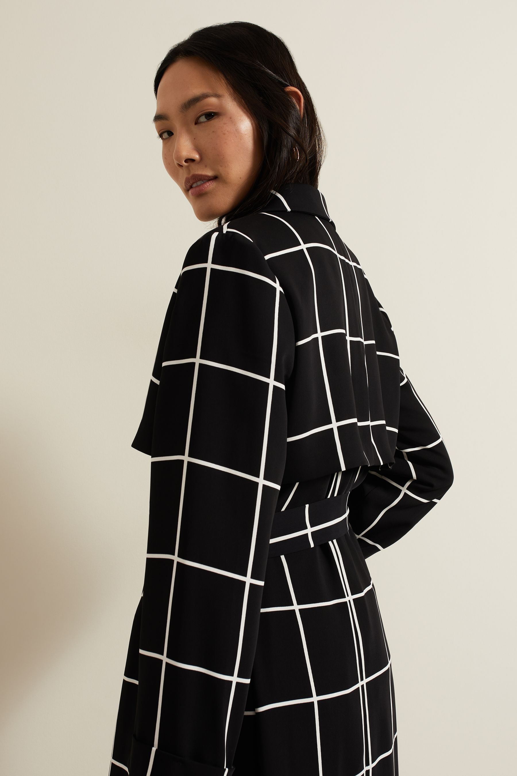 Women's drape trench coat outlet