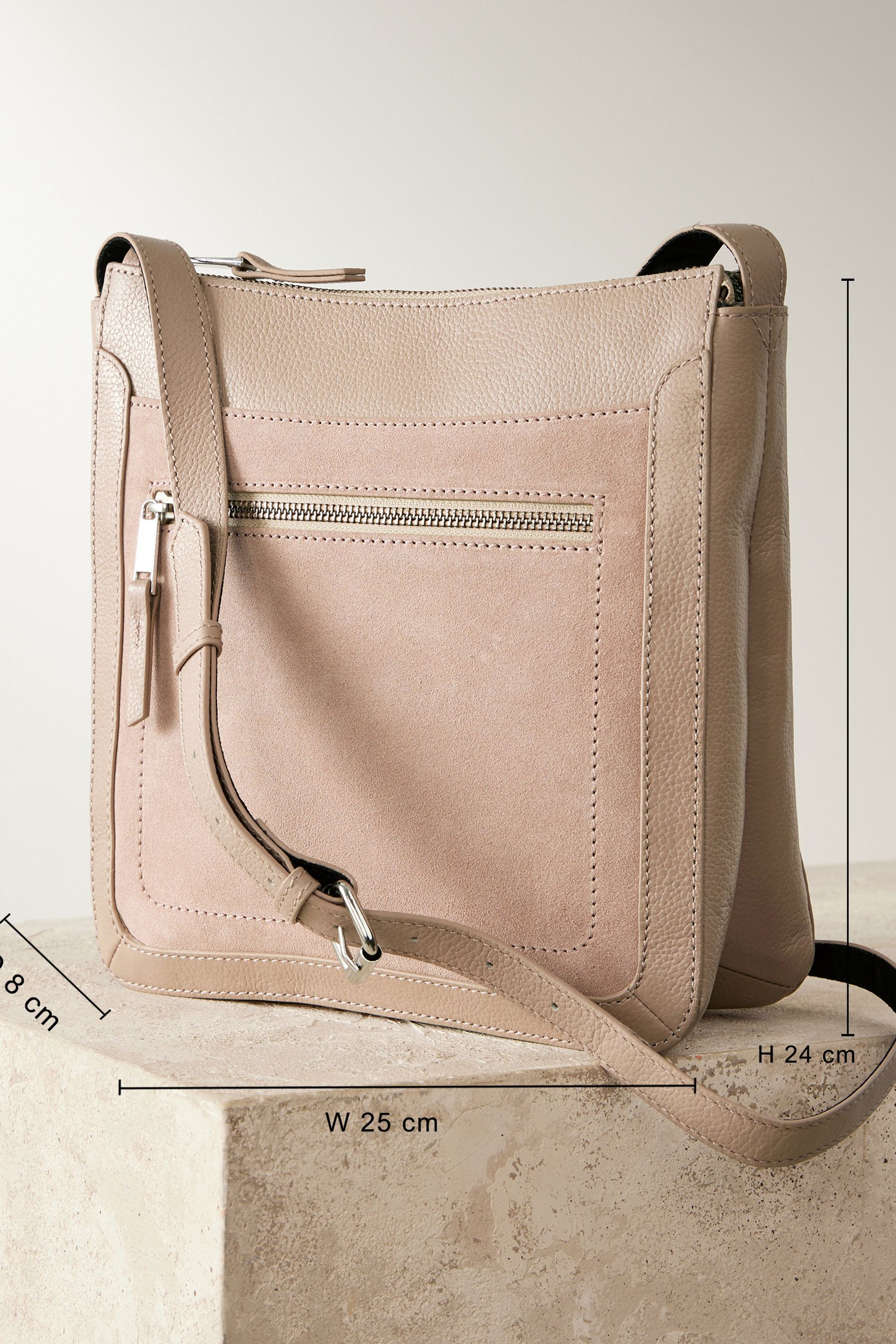 Pink leather messenger bag shop
