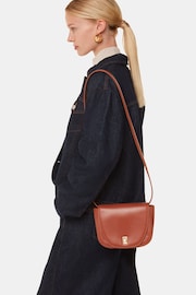 Whistles Carlota Turnlock Satchel Brown Bag - Image 3 of 5