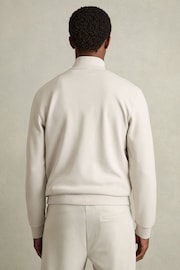 Reiss Off White Roman Interlock Funnel-Neck Jacket - Image 5 of 7