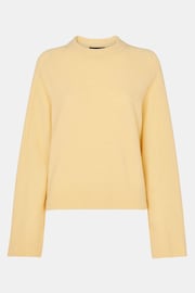 Whistles Yellow Alana Wool Mix Crew Neck Jumper - Image 5 of 5