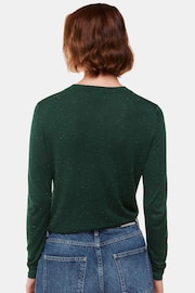 Whistles Green Annie Sparkle Crew Neck Jumper - Image 2 of 5