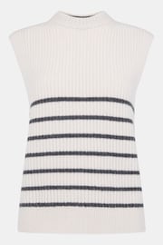 Whistles White Stripe Textured Tank - Image 5 of 5