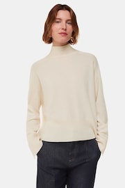 Whistles Cashmere Funnel Neck White Jumper - Image 1 of 5