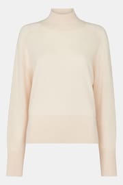 Whistles Cashmere Funnel Neck White Jumper - Image 5 of 5