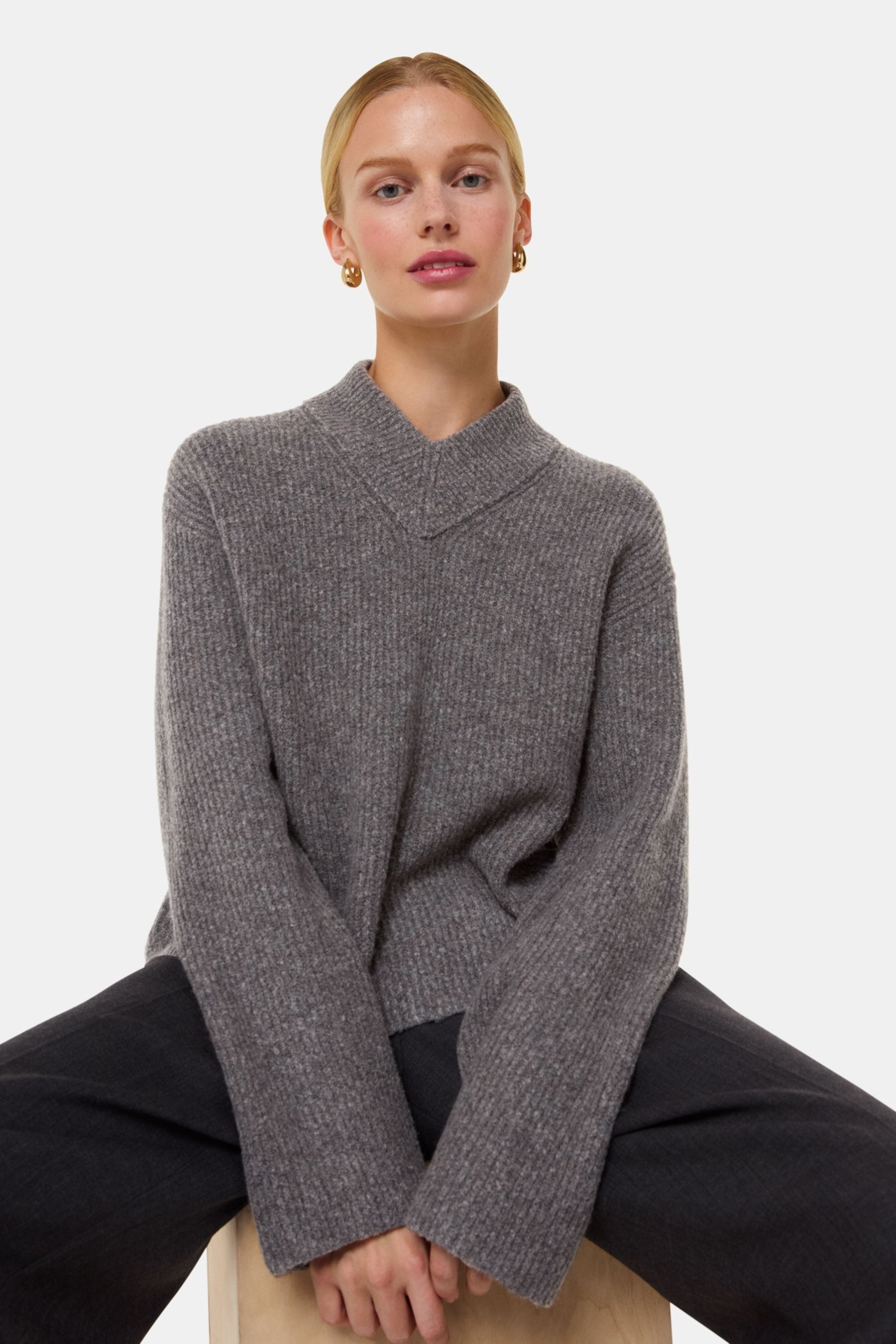 Whistles grey jumper hot sale