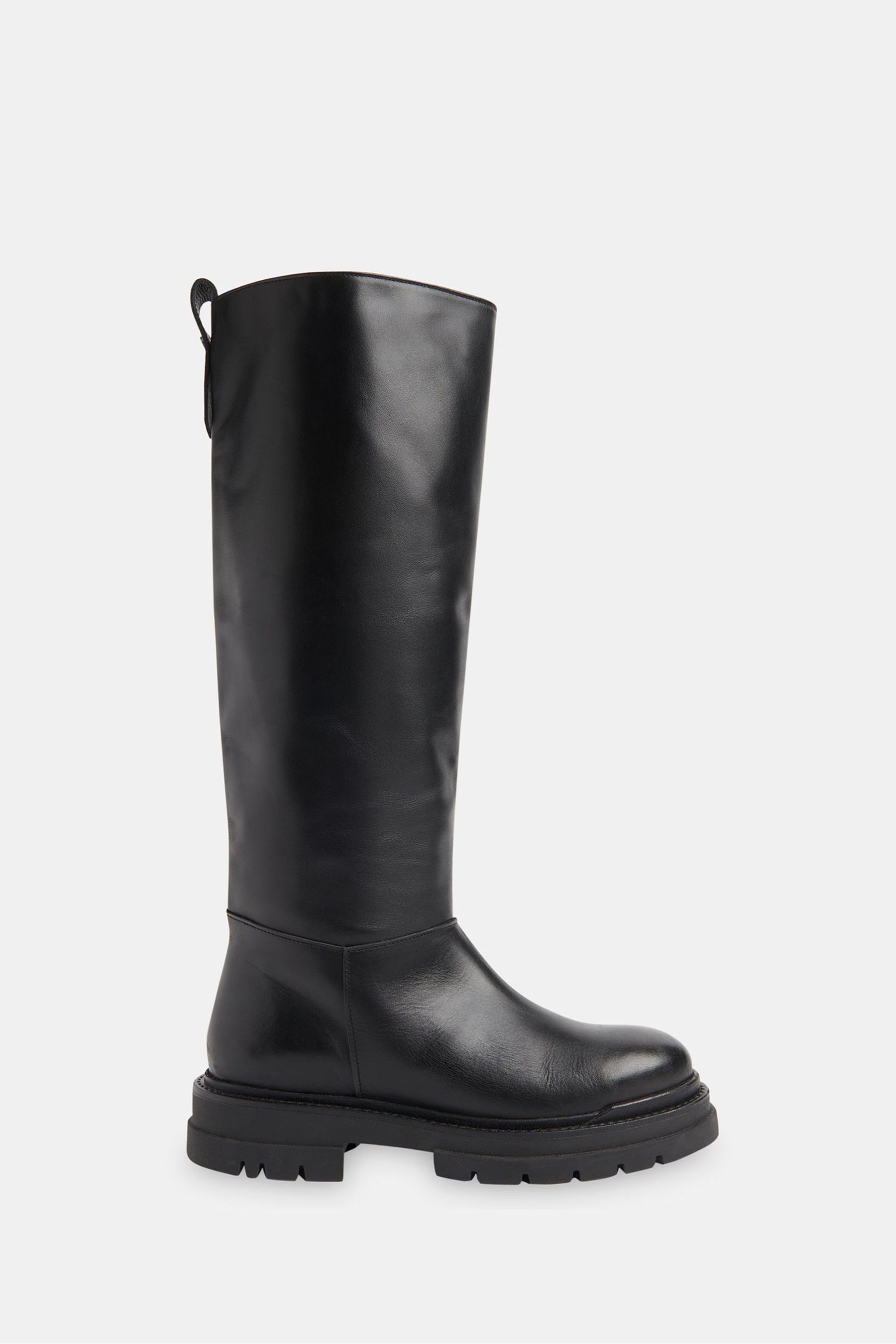 Buy Whistles Black Maceo Lug Sole Knee High Boots from Next Luxembourg