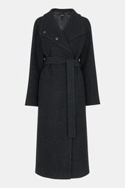 Whistles Black Whistles Morgan Funnel Neck Black Coat - Image 5 of 5