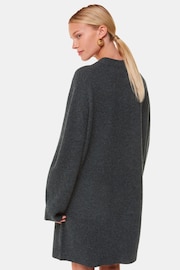 Whistles Grey Ava Round Neck Knitted Dress - Image 2 of 5