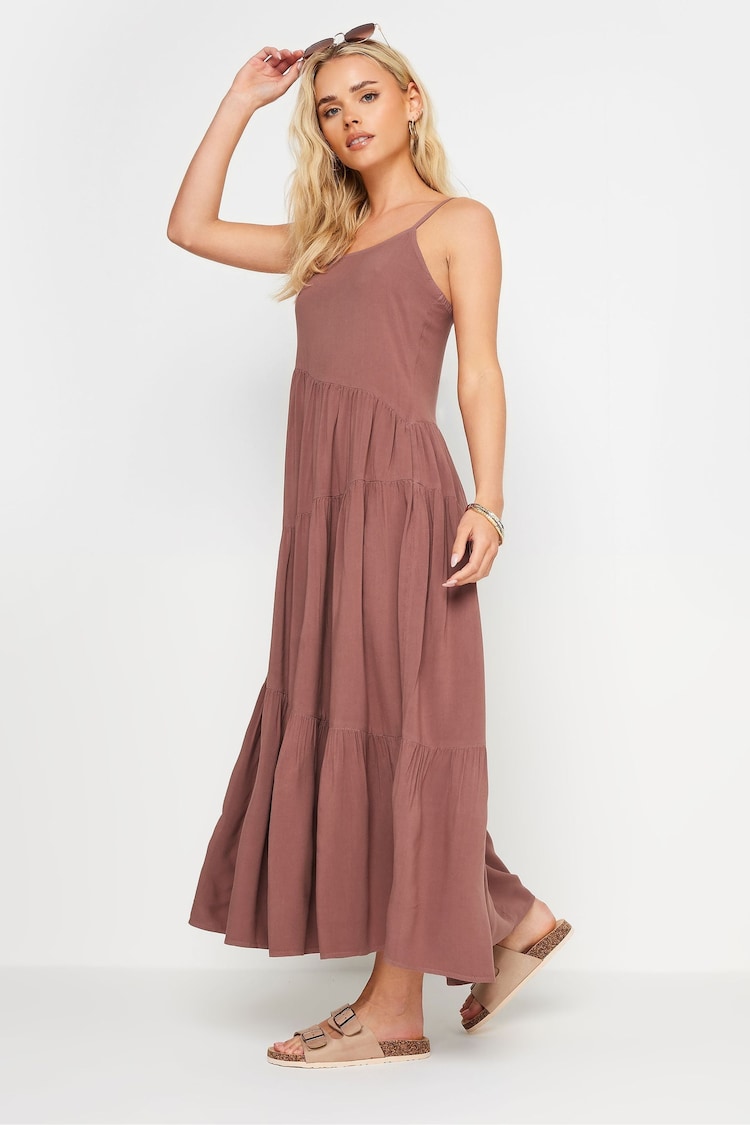 PixieGirl Petite Asymmetric Tiered Maxi Dress - Image 2 of 5