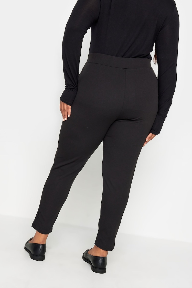 Yours Curve Black Stretch Tapered Trousers - Image 2 of 5