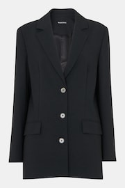 Whistles Black Amelie Wool Blend Blazer - Image 5 of 5