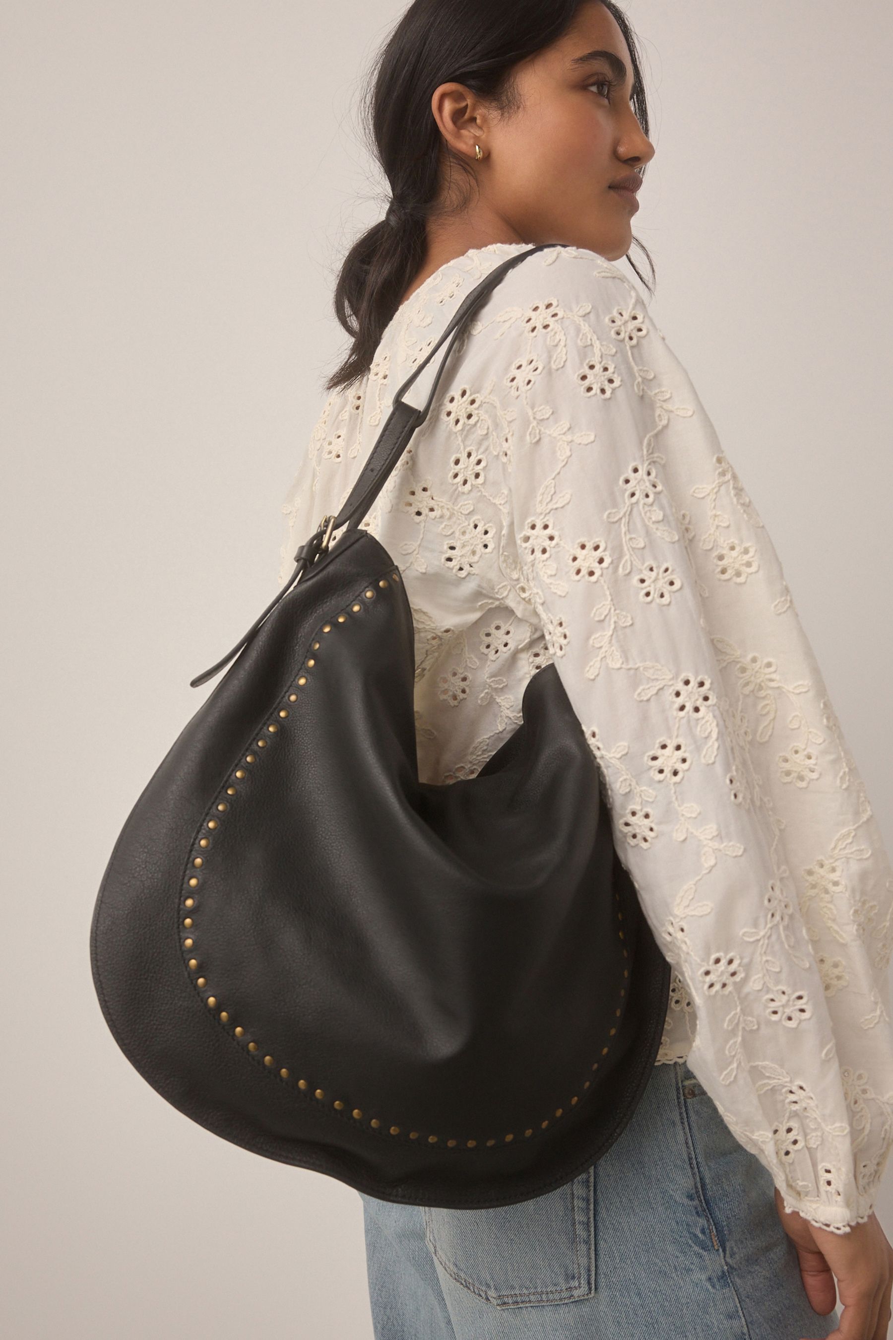 Black studded bag uk outlet